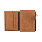 Slim wallet with Coin pocket Farid Dark Brown