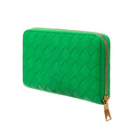 Nappa Intrecciato Zip Around Wallet