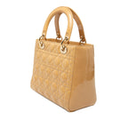 Medium Patent Cannage Lady Dior