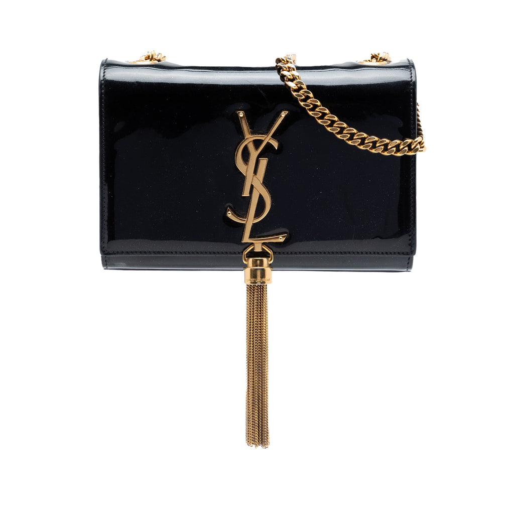 Small Patent Classic Monogram Kate Tassel Crossbody