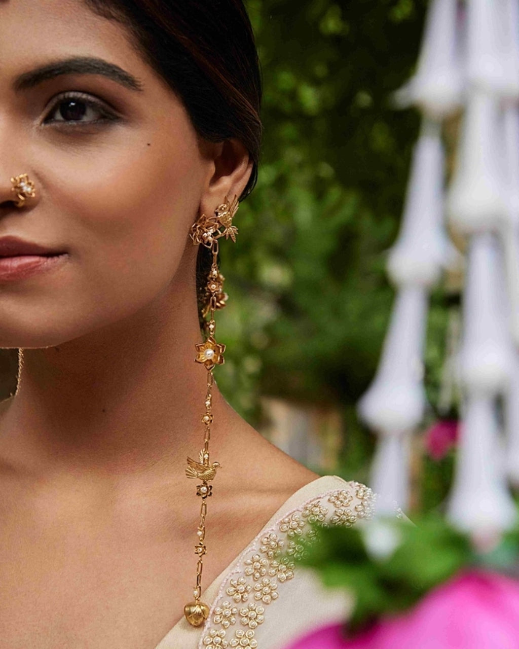 Bageecha Shoulder Dusters By KYNAH, Luxury Indian Fashion & Bridal Wear