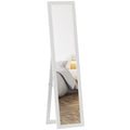 61" x 15" Full-Length Framed Mirror for Bedroom & Living Room, White