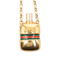 Gold Plated Perfume Bottle Pendant Necklace