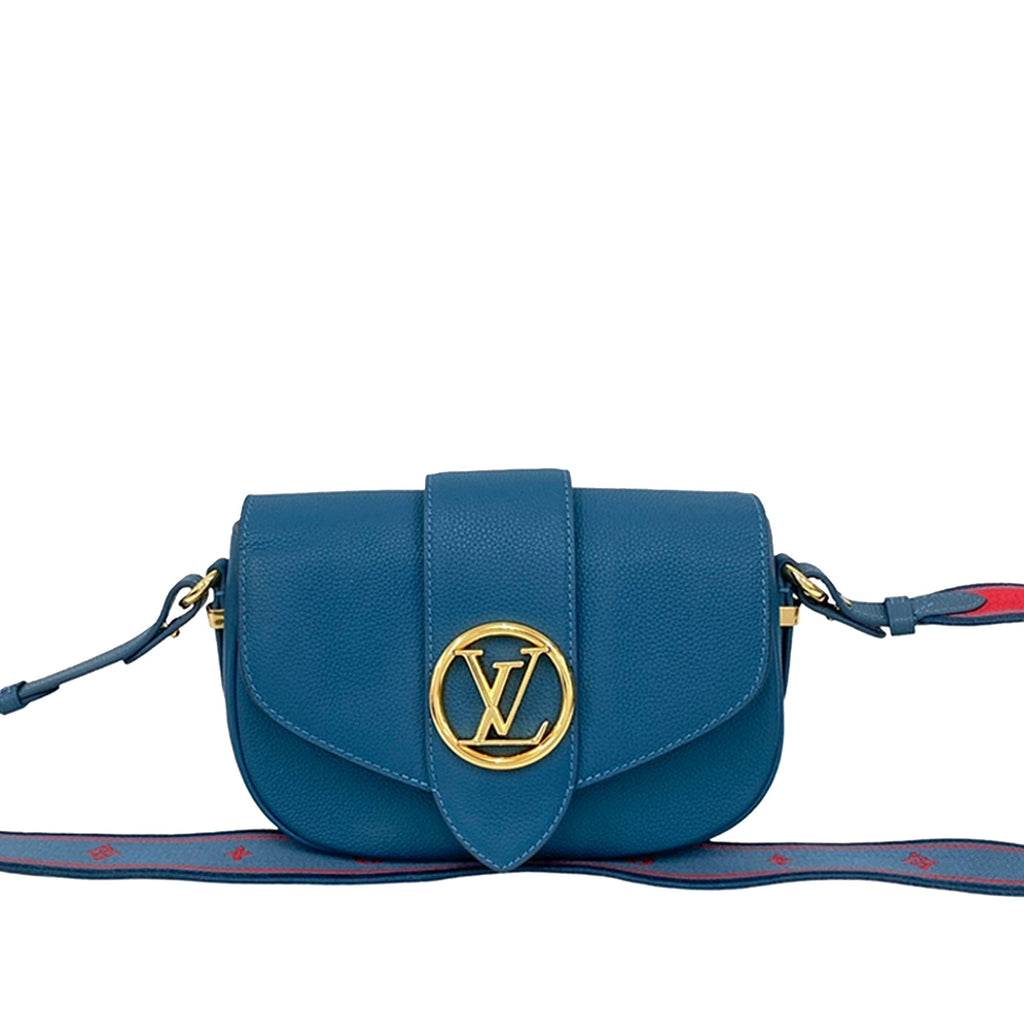 Grained Calfskin LV Pont 9 Soft MM
