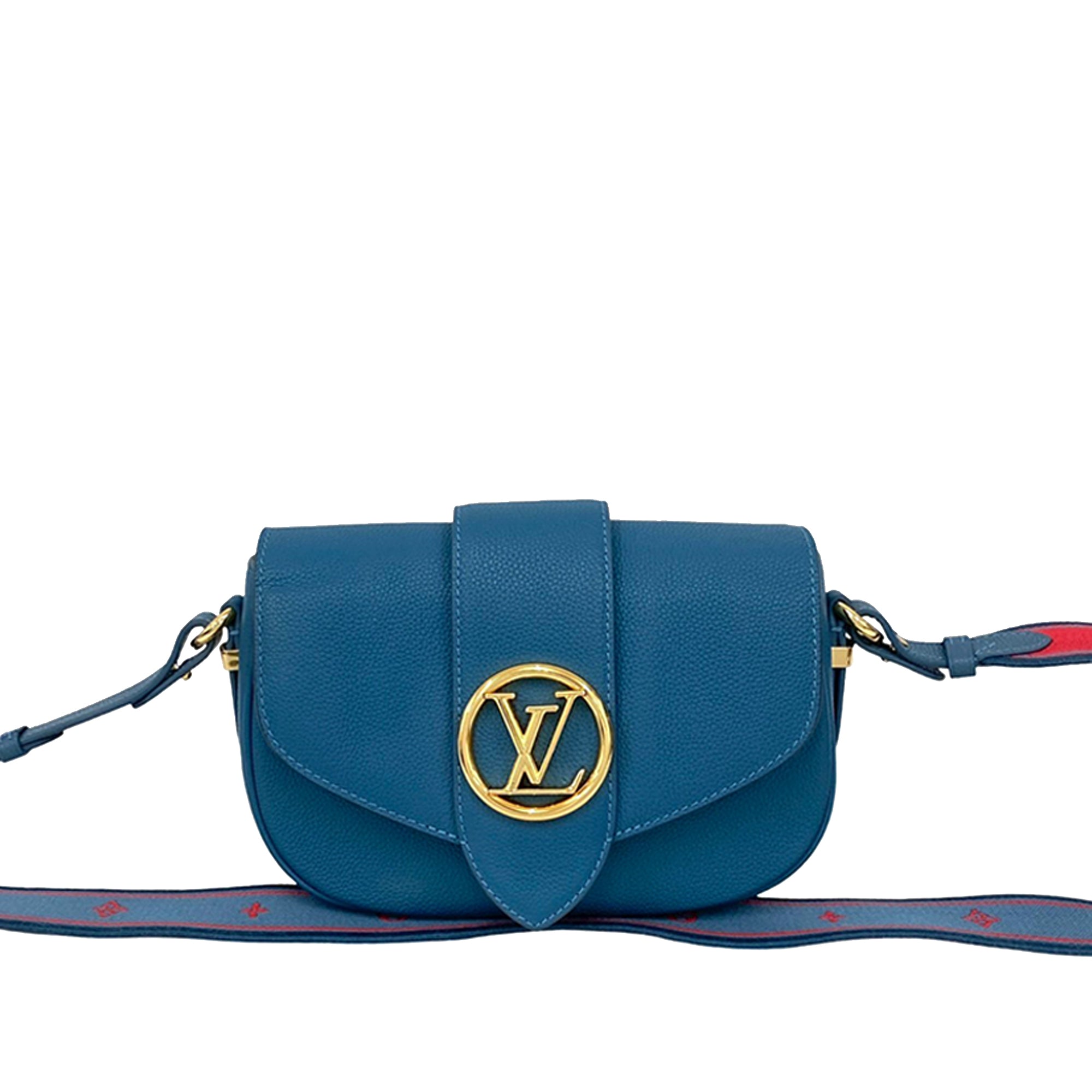 Grained Calfskin LV Pont 9 Soft MM