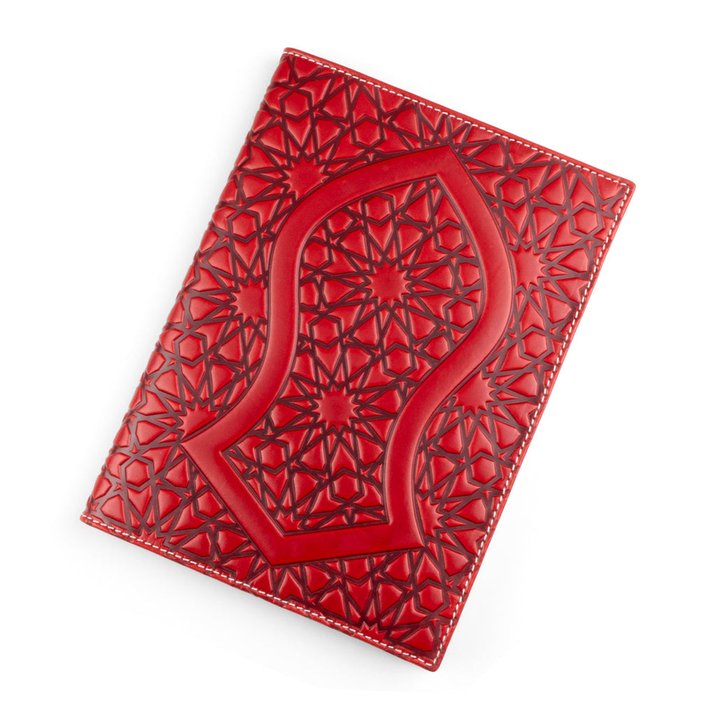 Red Leather Notebook Cover Nalayn
