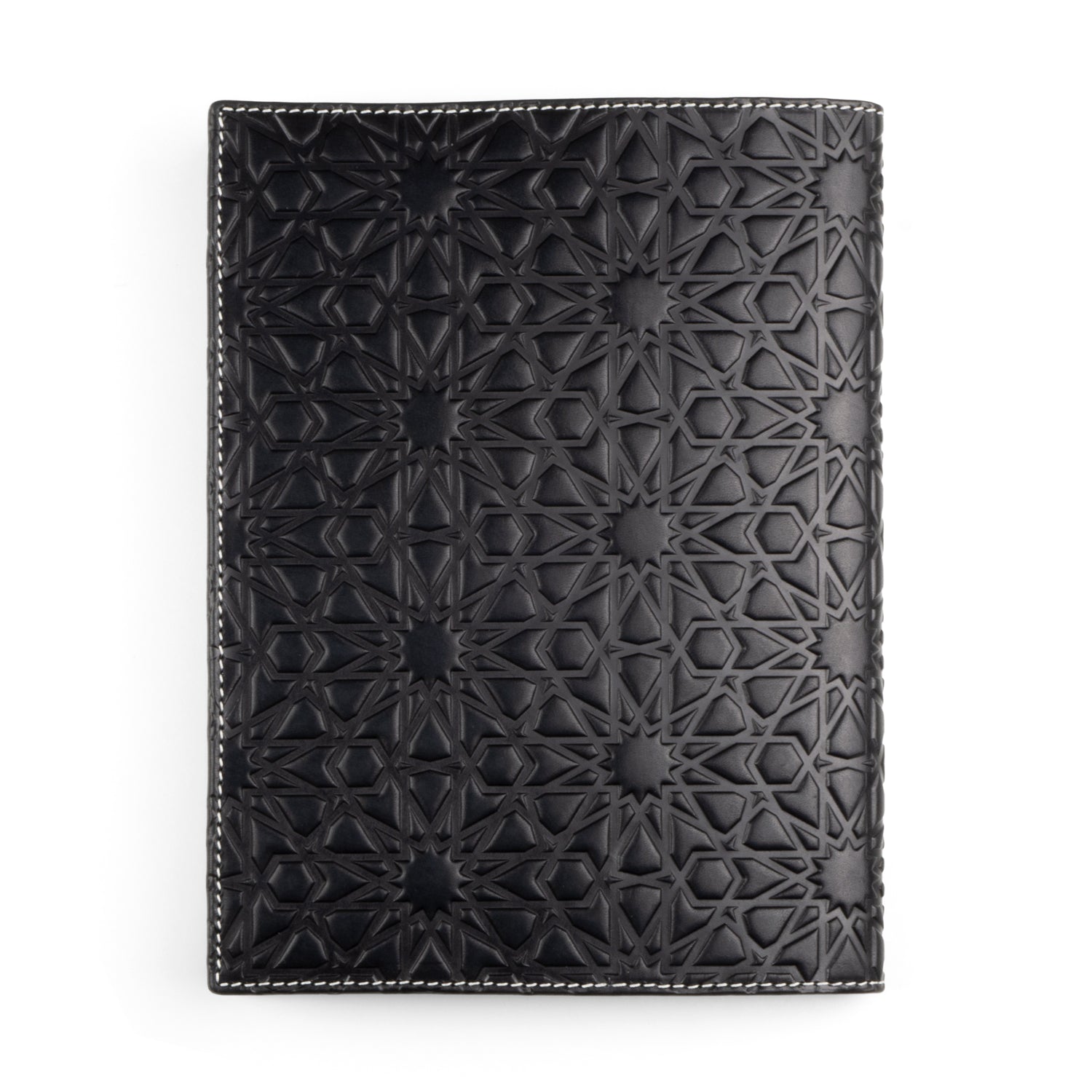 Embossed Leather Notebook Nalayn Black
