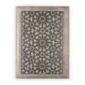 Leather Notebook Cover Zellige Gray