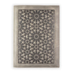 Leather Notebook Cover Zellige Gray