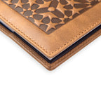 Leather Notebook Cover Zellige Brown