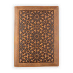 Leather Notebook Cover Zellige Brown