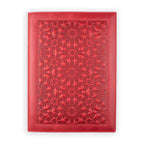 Leather Notebook Cover Zellige Red