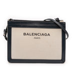 Canvas Navy Pochette Crossbody