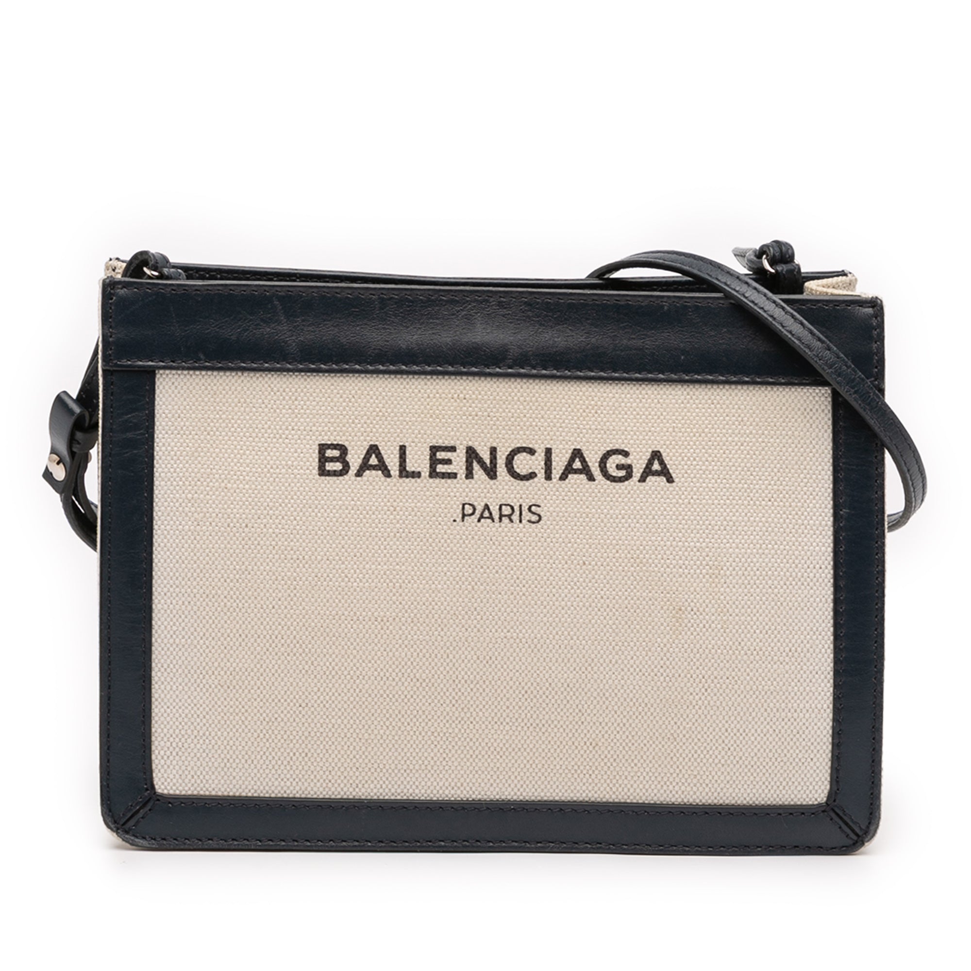 Canvas Navy Pochette Crossbody