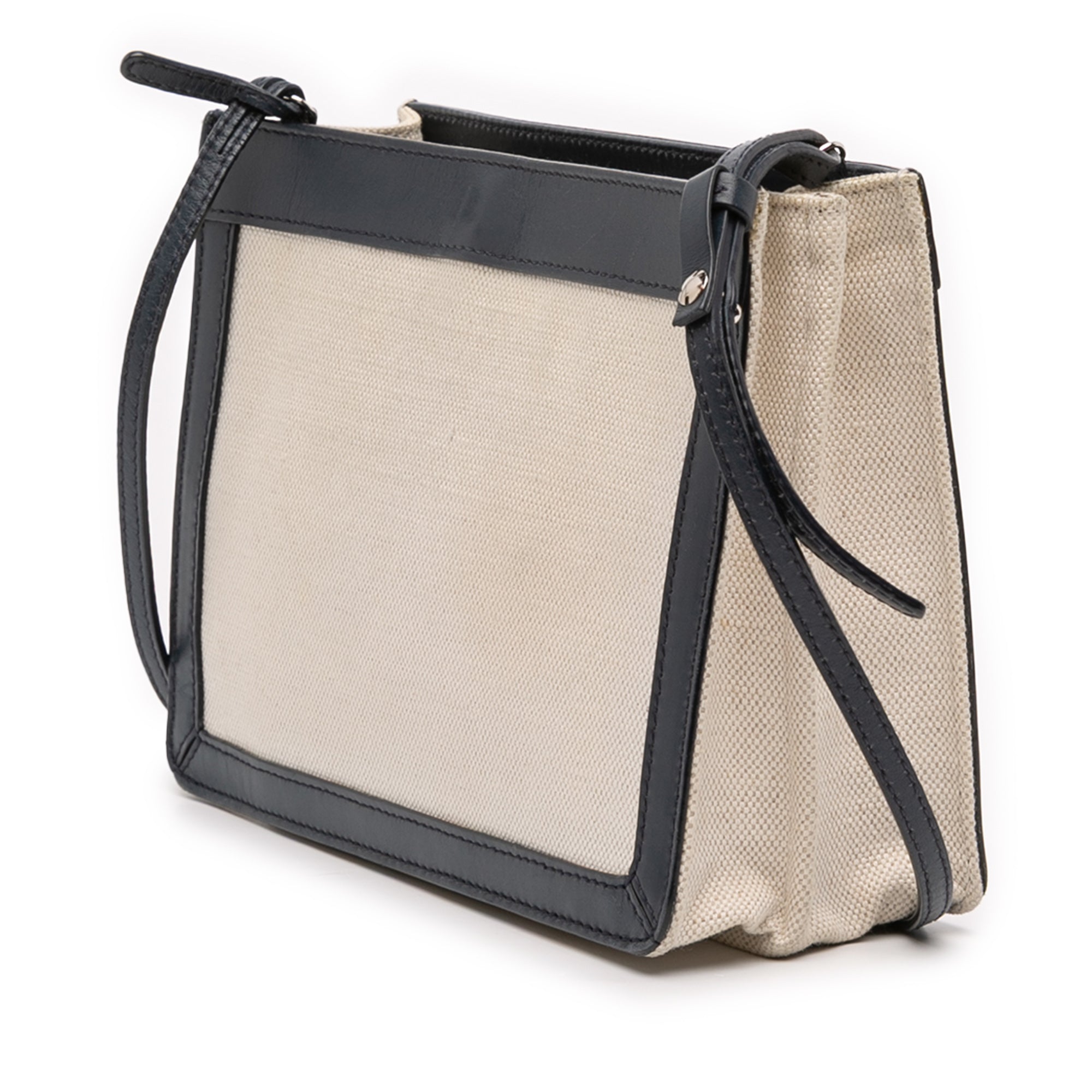 Canvas Navy Pochette Crossbody