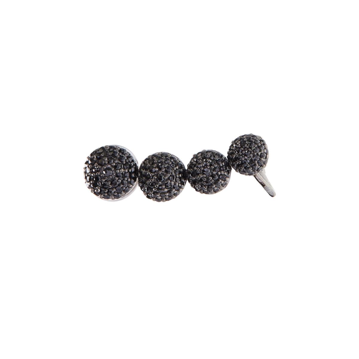 BLACK CAVIAR Black Diamond Ear Cuff Single By ALINKA Fine Jewellery