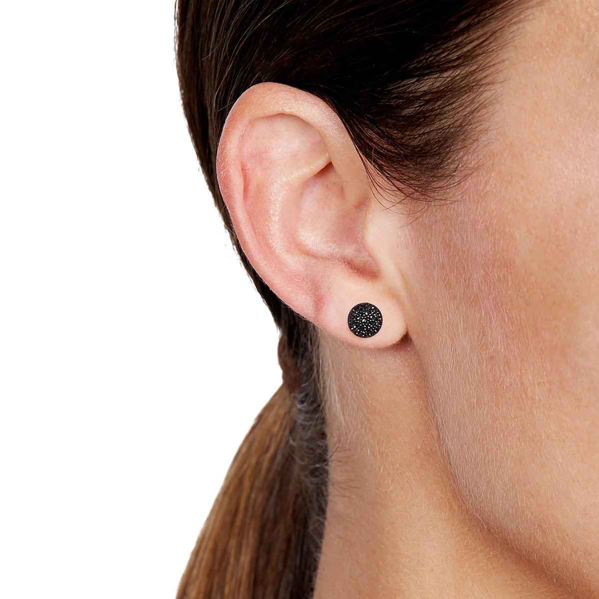 BLACK CAVIAR Black Diamond Mini Stud By ALINKA Fine Jewellery