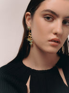 Pendientes Blume Aguamarina