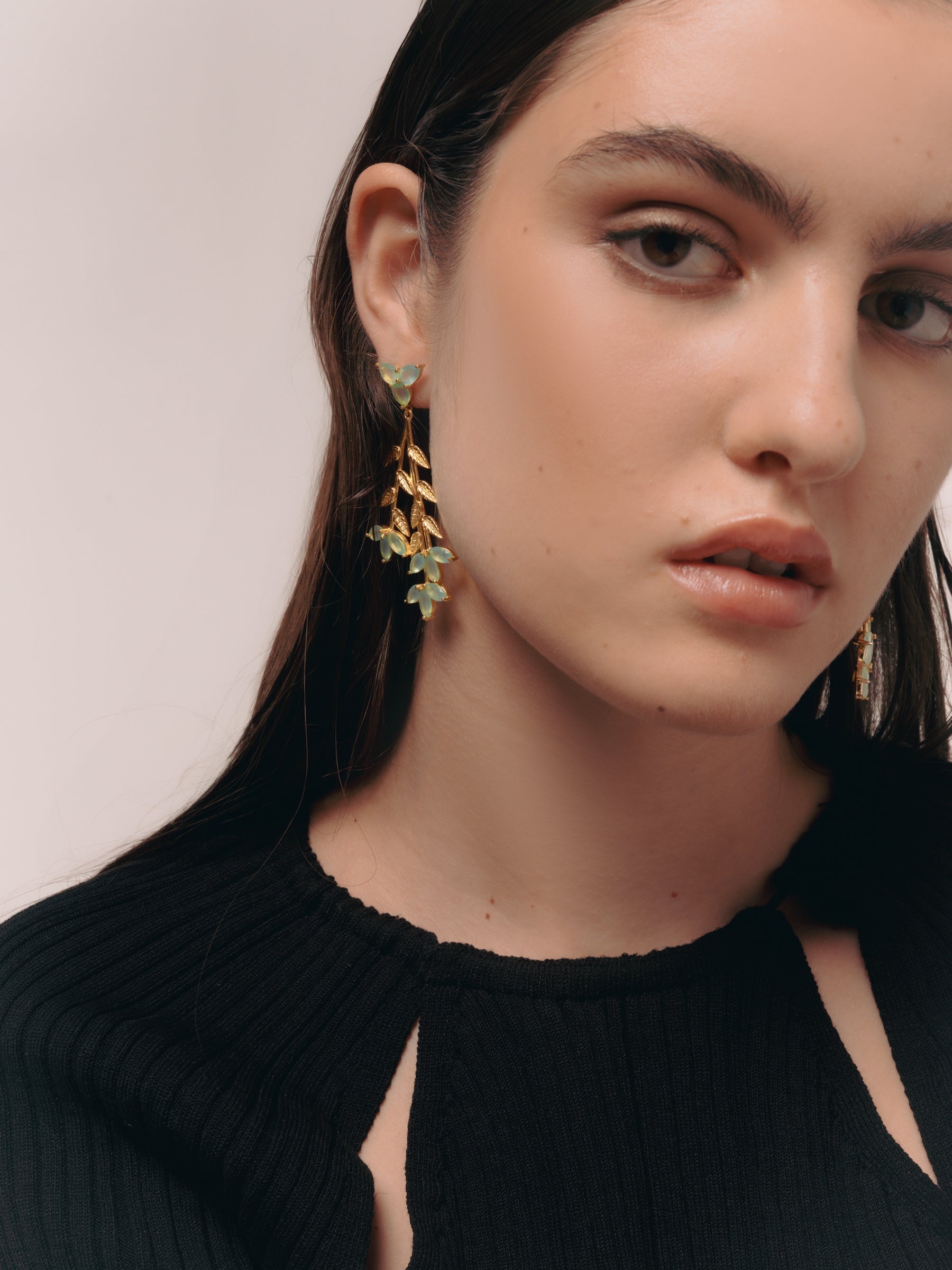 Pendientes Blume Aguamarina