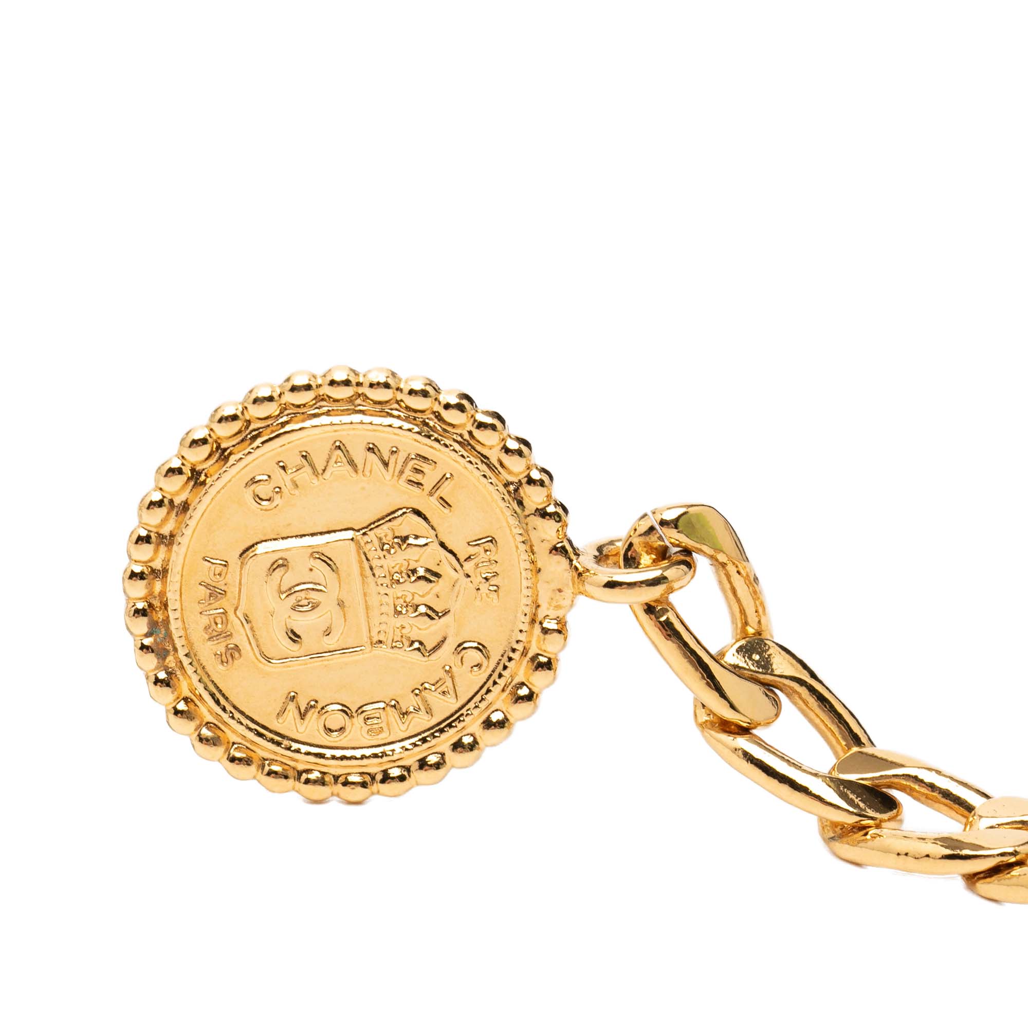 Gold Plated Medallion Rue Cambon Chain Belt