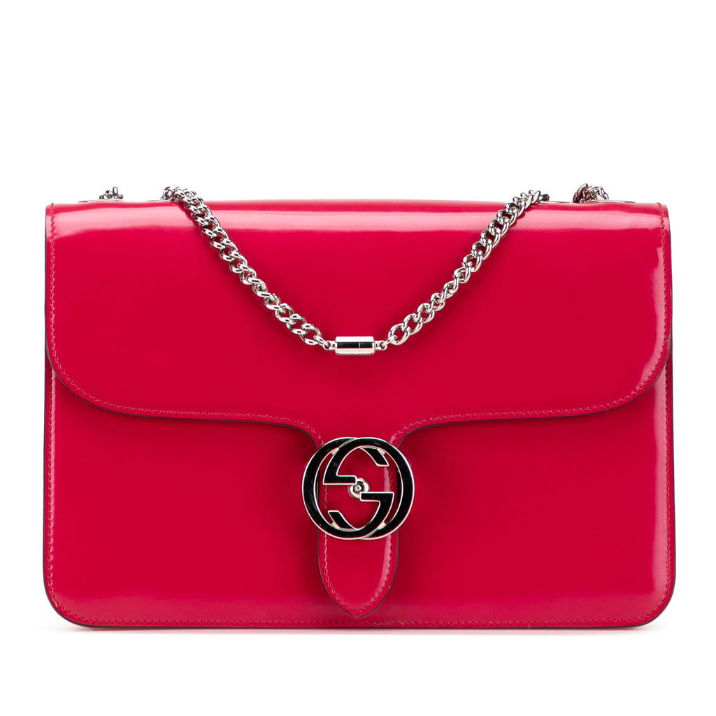 Medium Patent Interlocking G Crossbody