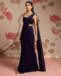 Blossom Pre-Draped Sari Set By KYNAH, Luxury Indian Fashion & Bridal Wear
