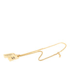 CC Gold Plated 31 Rue Cambon Dog Tag Pendant Necklace