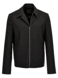 Givenchy Wool Structured Jacket — Charcoal