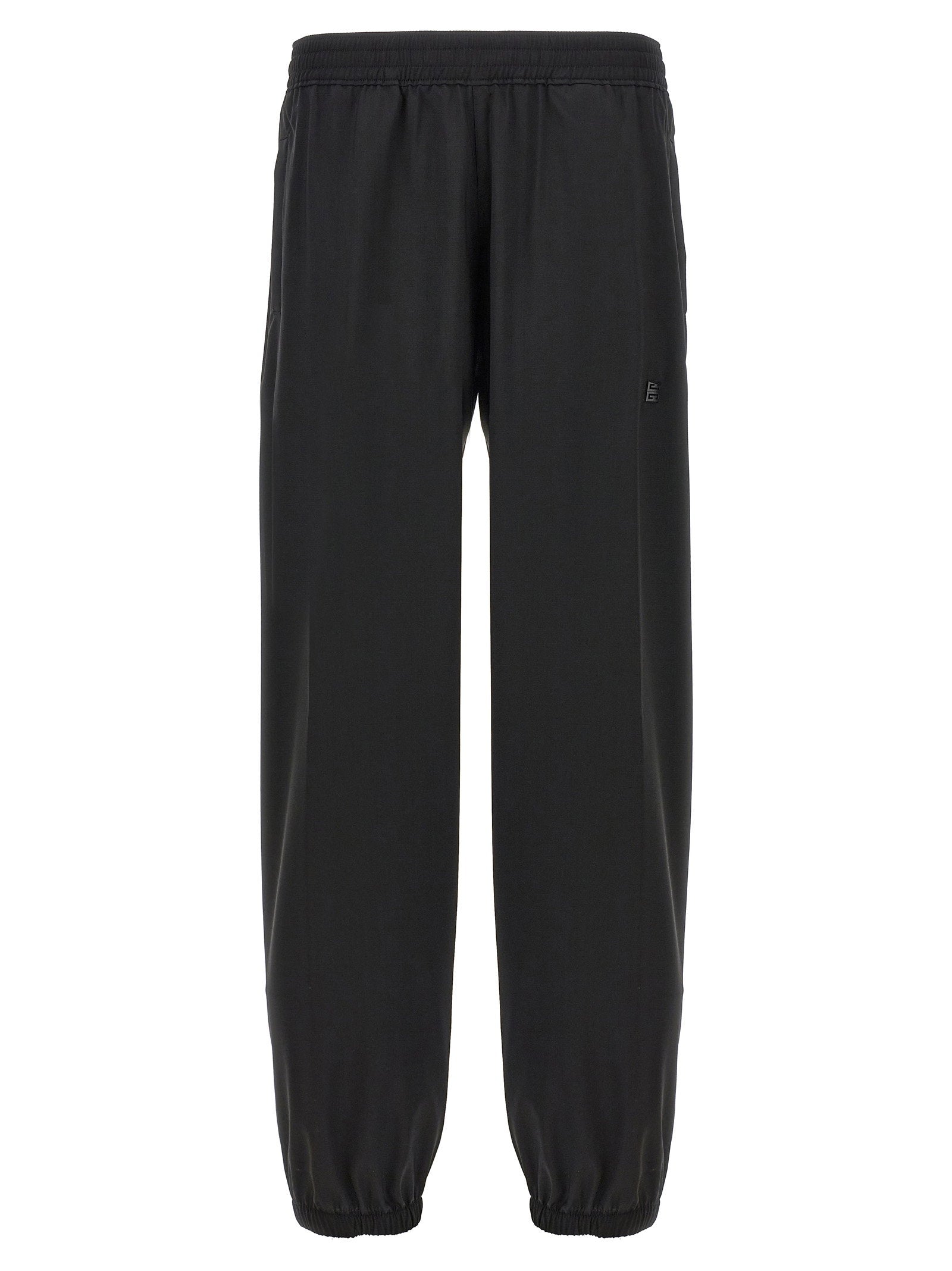 Givenchy Logo-Embroidered Wool Joggers — Black