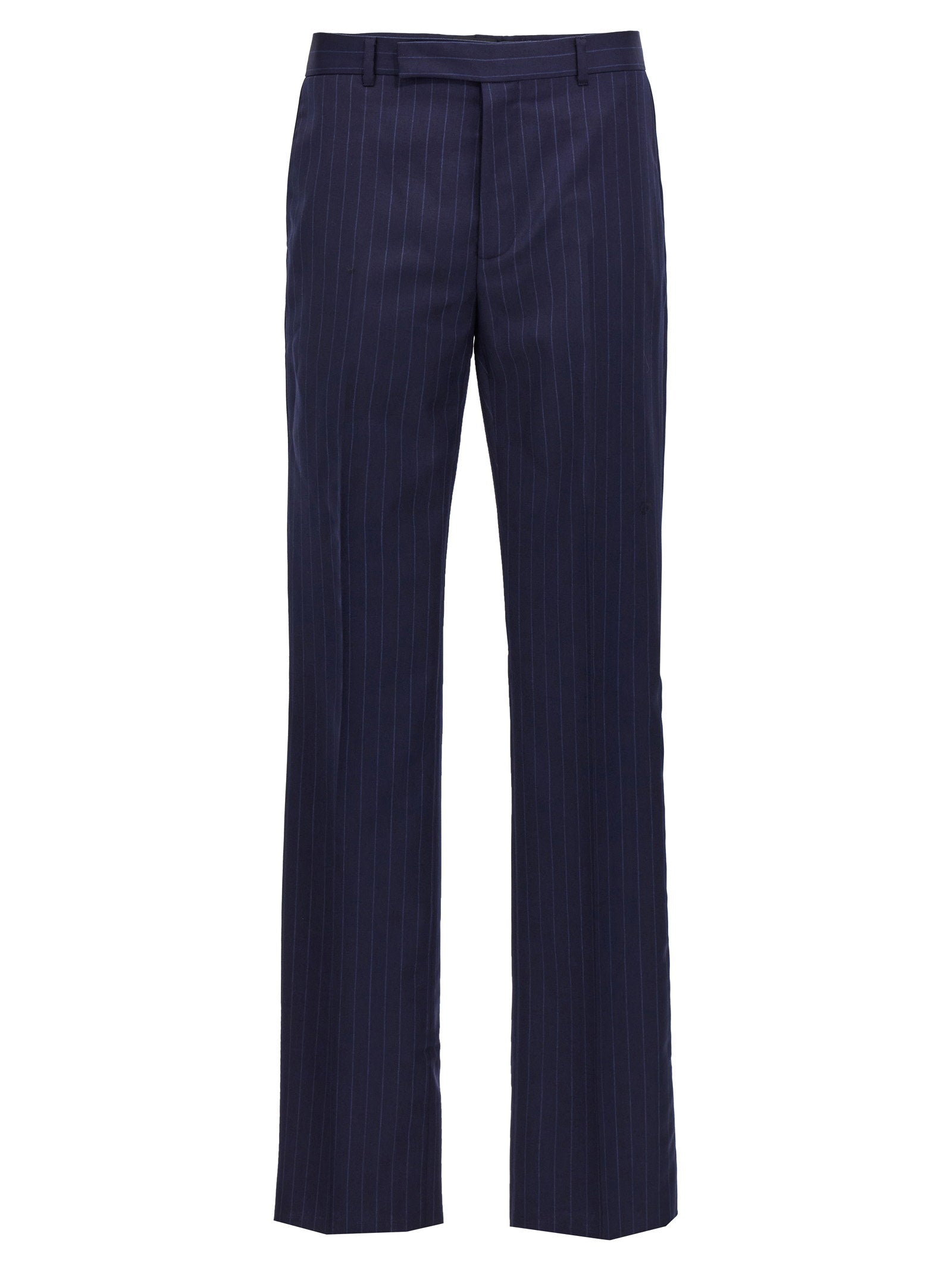 Givenchy Pinstripe Wool Trousers — Navy