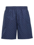 Givenchy Monogram Jacquard Bermuda Shorts — Navy