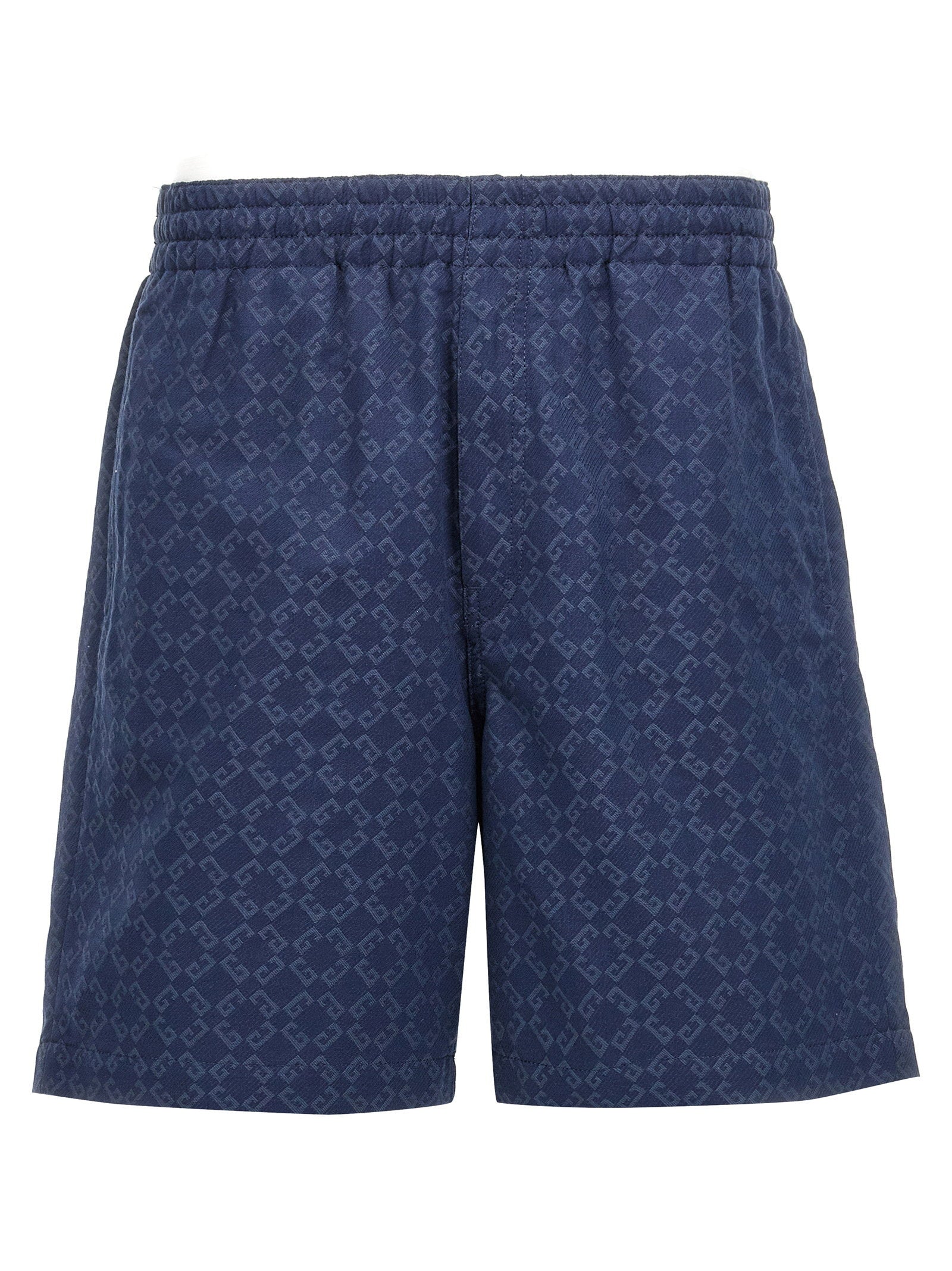 Givenchy Monogram Jacquard Bermuda Shorts — Navy