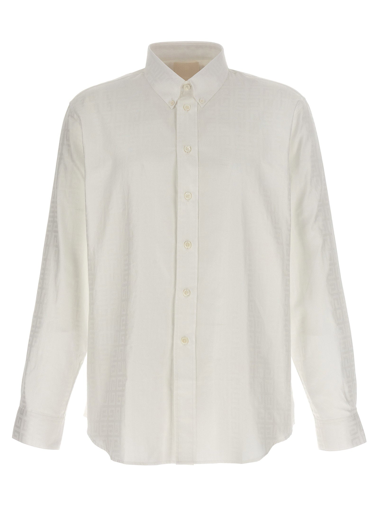 Givenchy 4G Logo Cotton Shirt — Cream