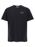 Camiseta Givenchy de algodón con logotipo estampado — Negro