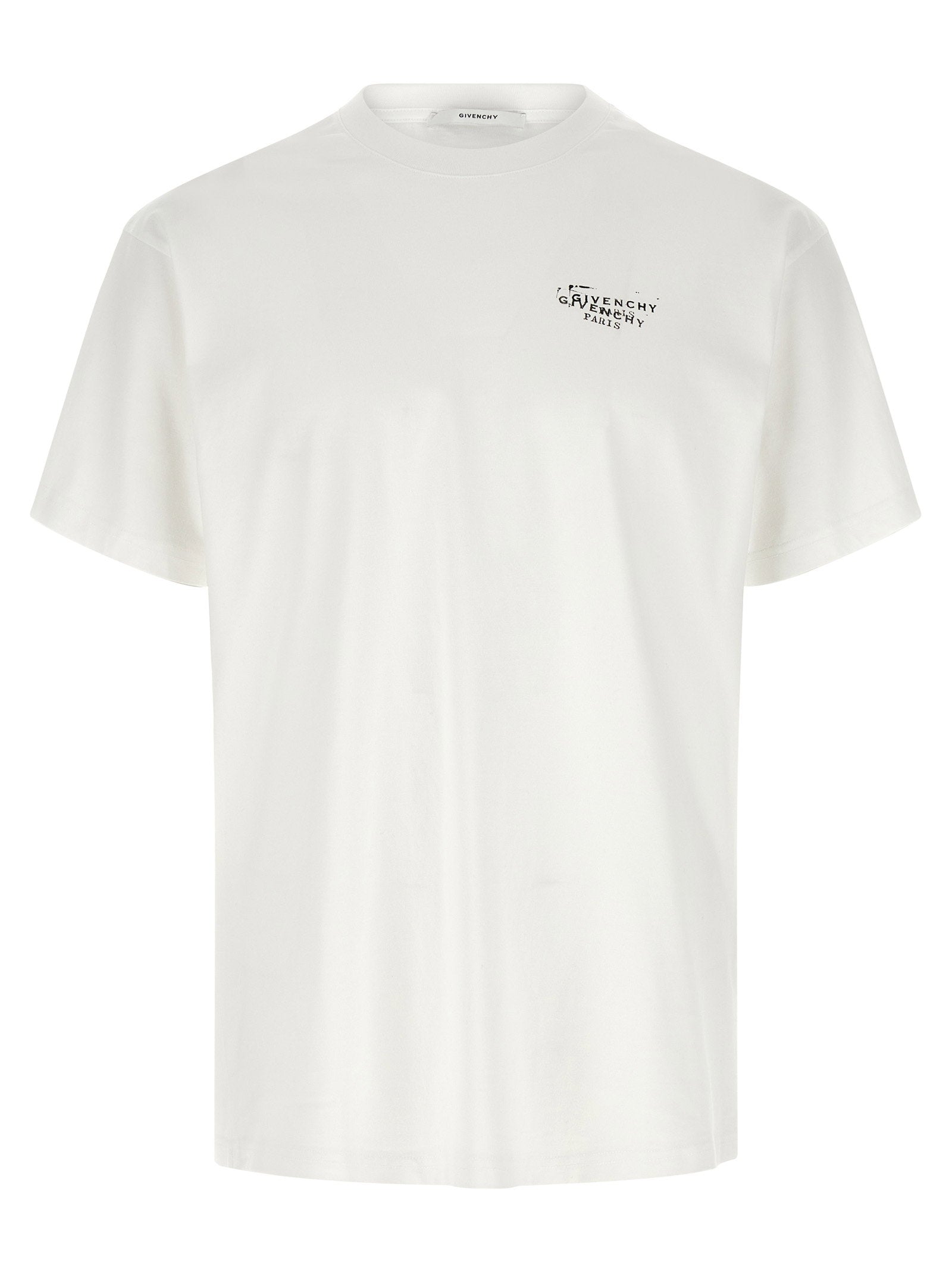 Givenchy Logo-Stamped Cotton T-Shirt — White