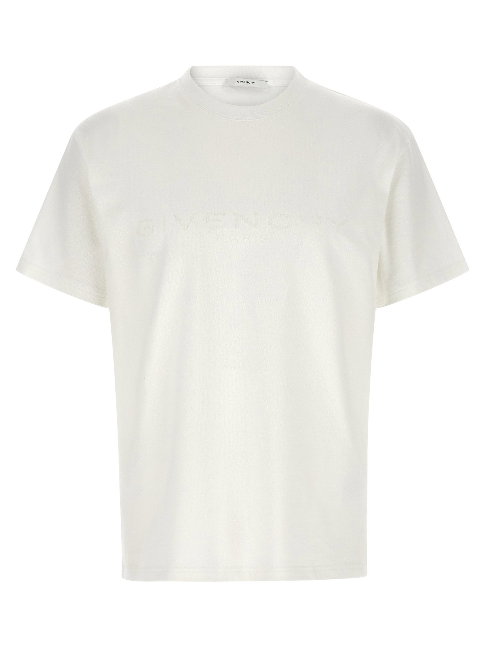 Givenchy Tone-on-Tone Jacquard T-shirt — White