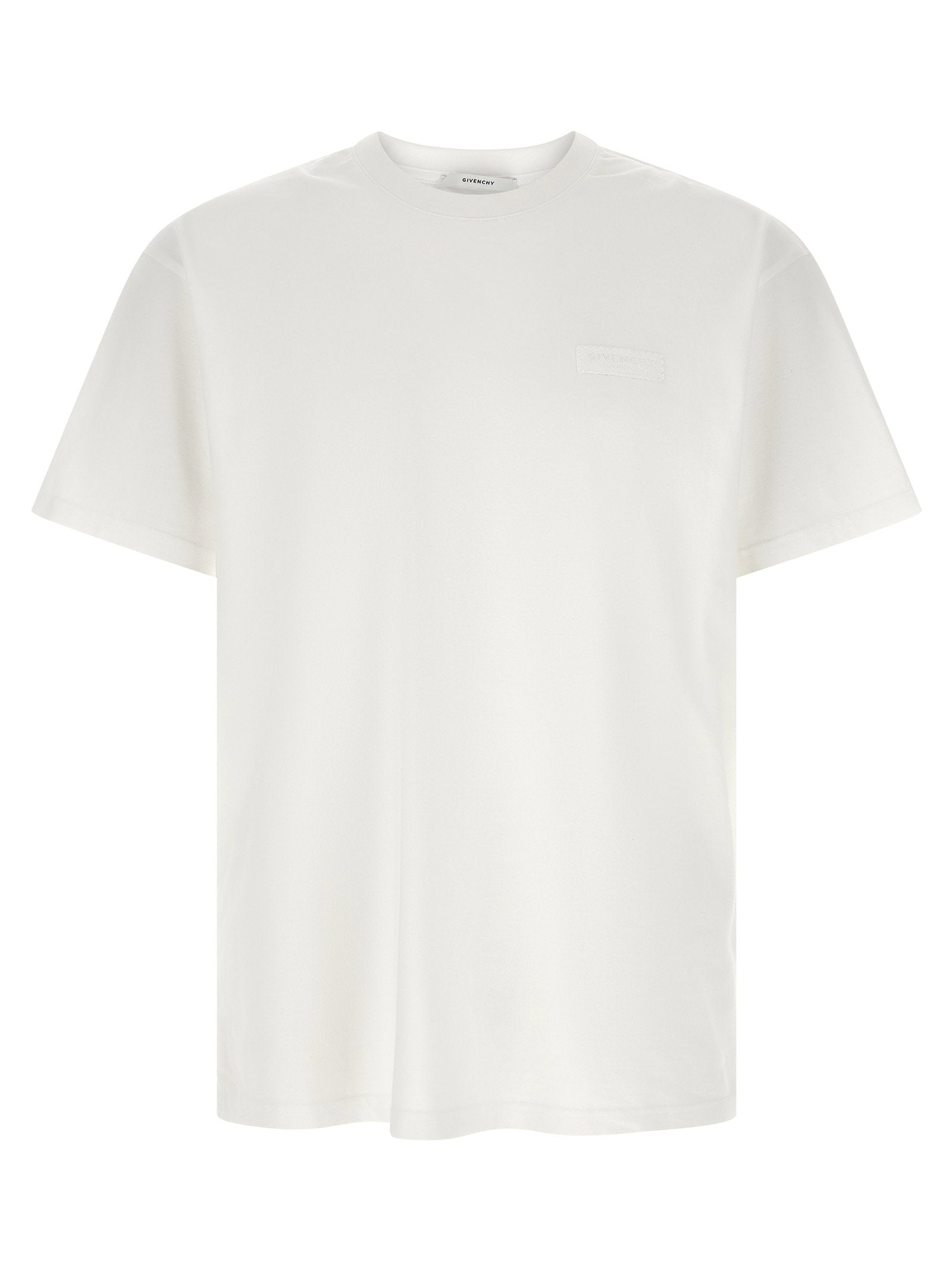 Givenchy Grosgrain Logo Patch T-shirt — White