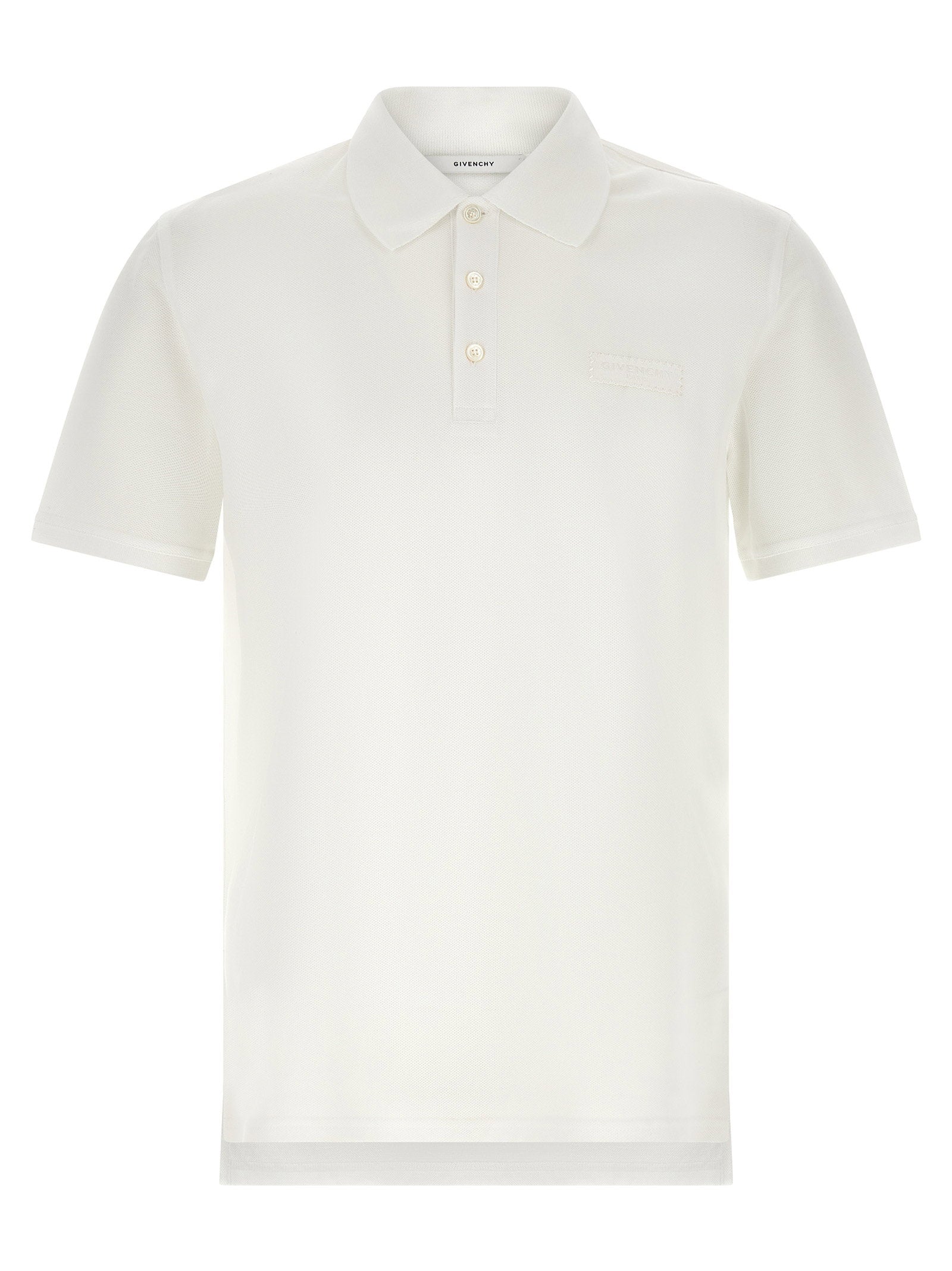 Givenchy Piqué Cotton Polo Shirt — White