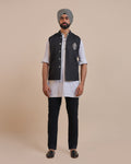 Noir Nehru Jacket By KYNAH, Luxury Indian Fashion & Bridal Wear