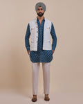 Pearl Ivory Nehru Jacket By KYNAH, Luxury Indian Fashion & Bridal Wear