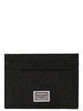 Dolce & Gabbana Dauphine Leather Card Case — Black
