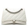 Medium Crushed Calfskin Chain Shoulder Bag