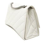 Medium Crushed Calfskin Chain Shoulder Bag