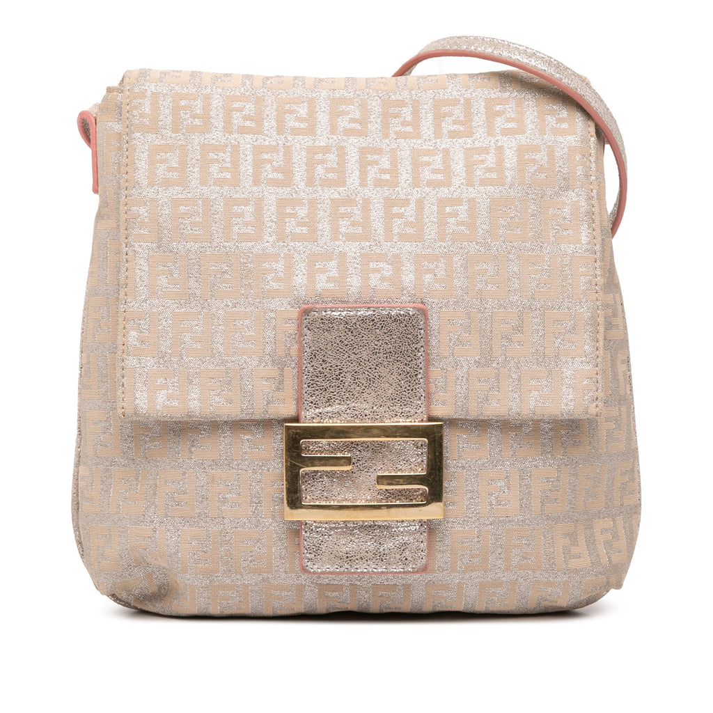 Zucchino Metallic Canvas Flap Crossbody