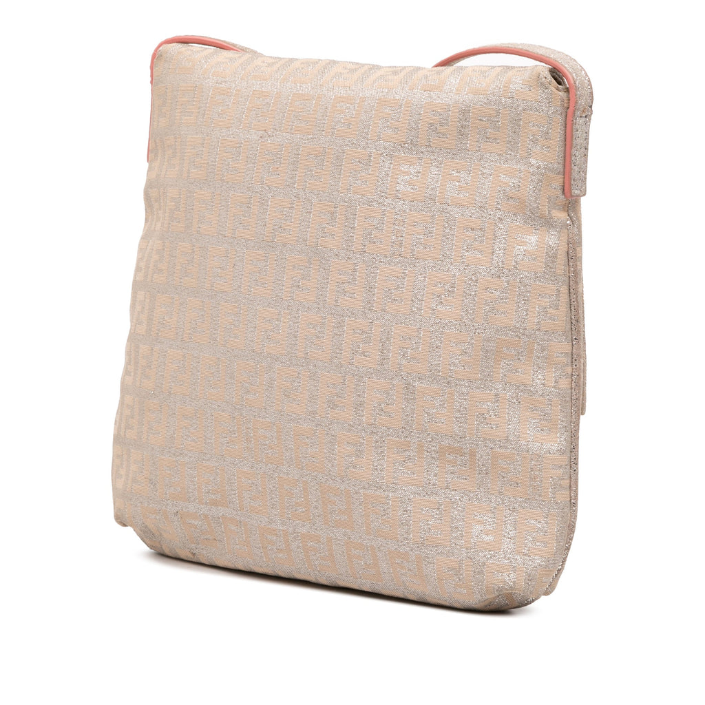 Zucchino Metallic Canvas Flap Crossbody