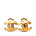 Gold Plated CC Clip On Earrings