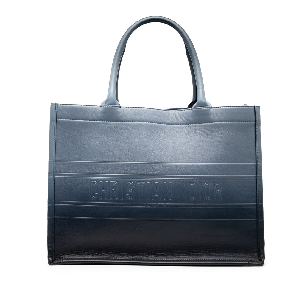 Medium Ombre Embossed Leather Book Tote