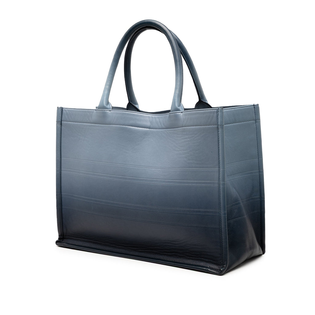 Medium Ombre Embossed Leather Book Tote