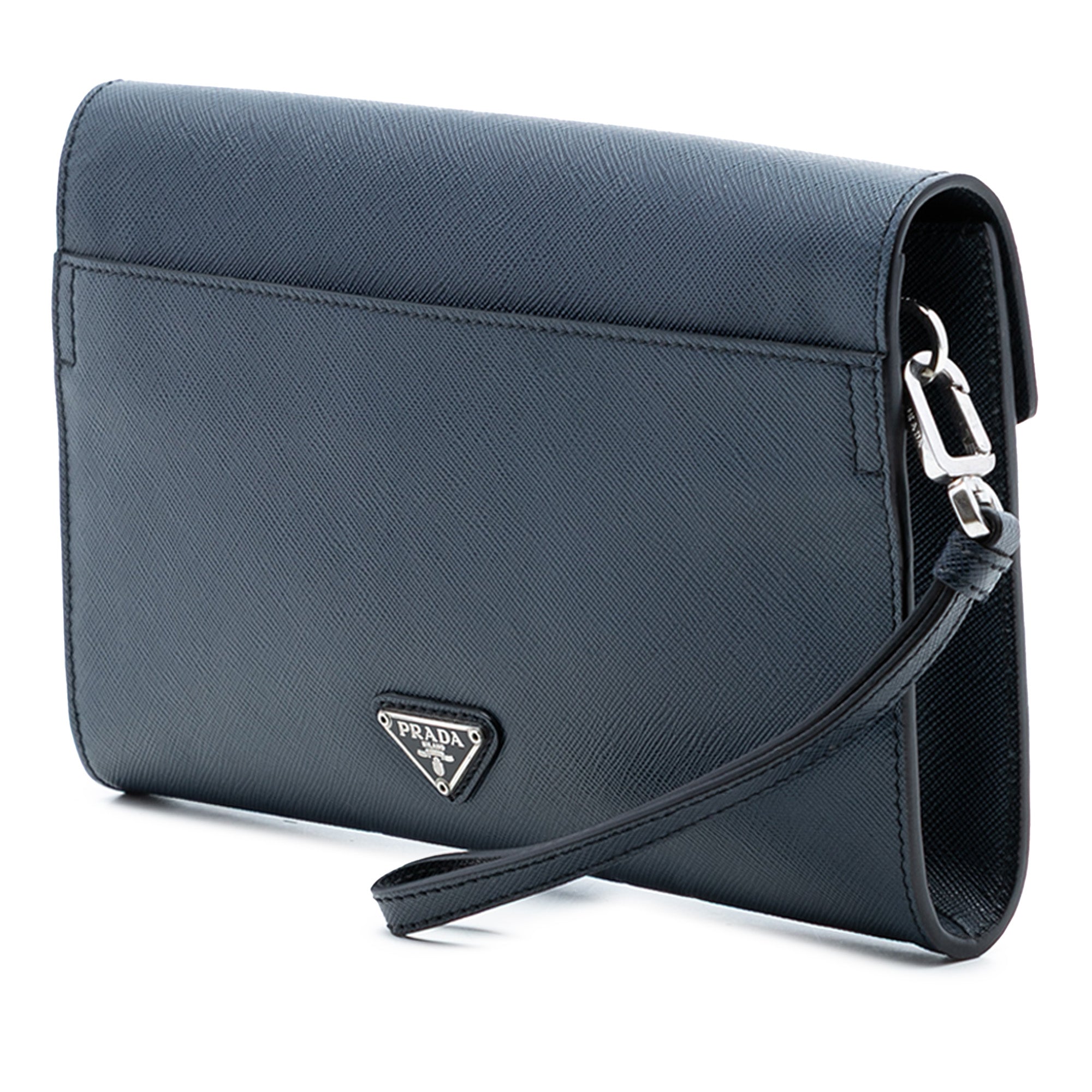 Saffiano Envelope Pushlock Clutch