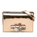 Mini Metallic Calfskin Jewelled Crossbody